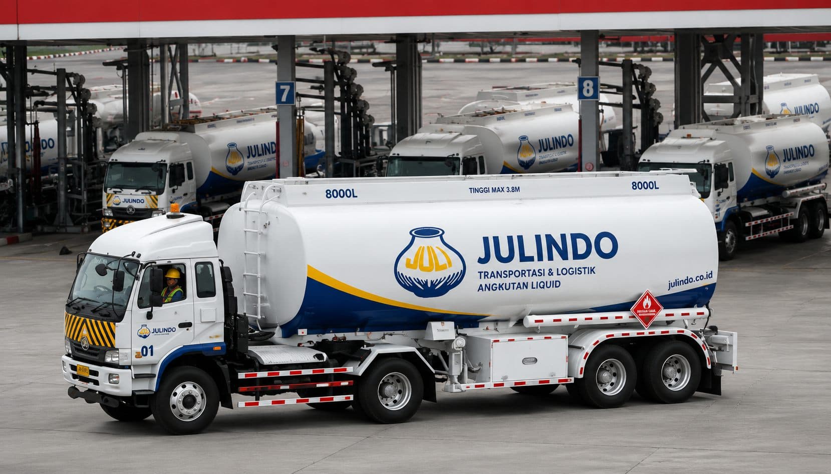 Armada truk tangki PT Julindo siap operasional